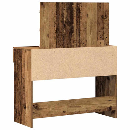 vidaXL Dressing Table Old Wood 100 x 40 x 120 cm Engineered Wood