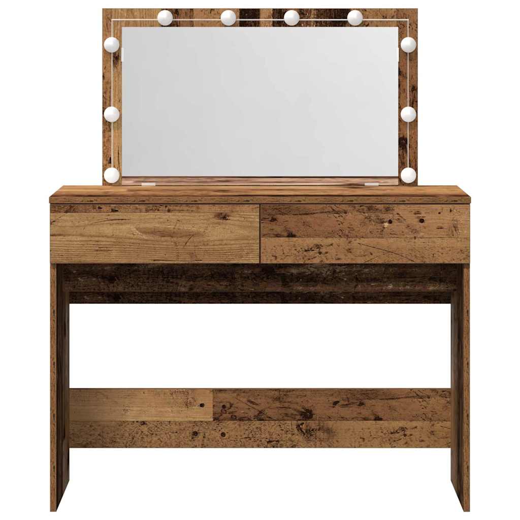 vidaXL Dressing Table Old Wood 100 x 40 x 120 cm Engineered Wood