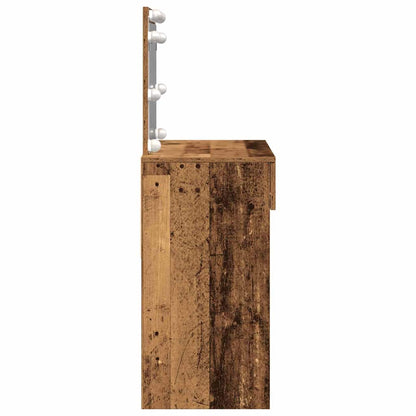 vidaXL Dressing Table Old Wood 100 x 40 x 120 cm Engineered Wood