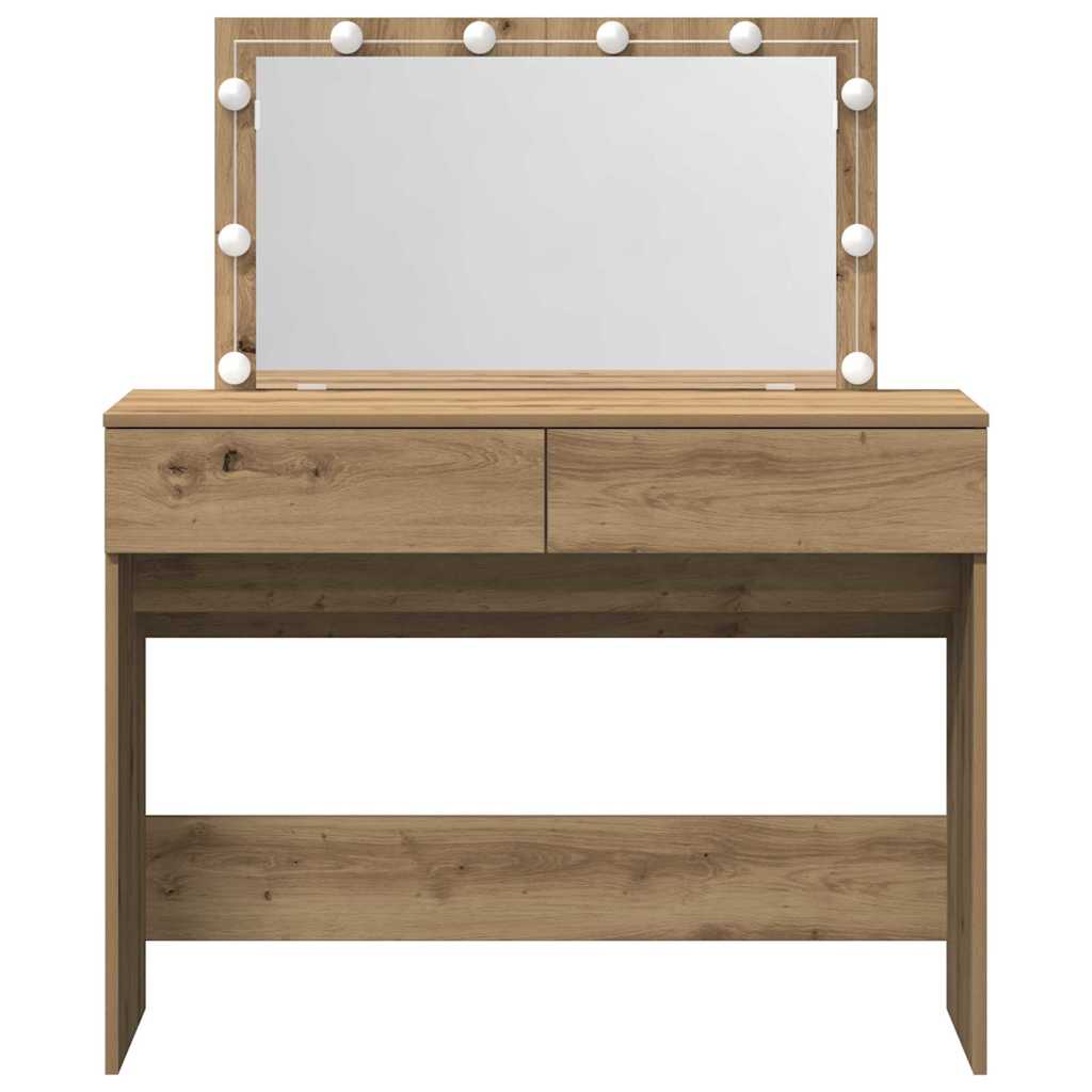 vidaXL Dressing Table Artisan Oak 100 x 40 x 120 cm Engineered Wood