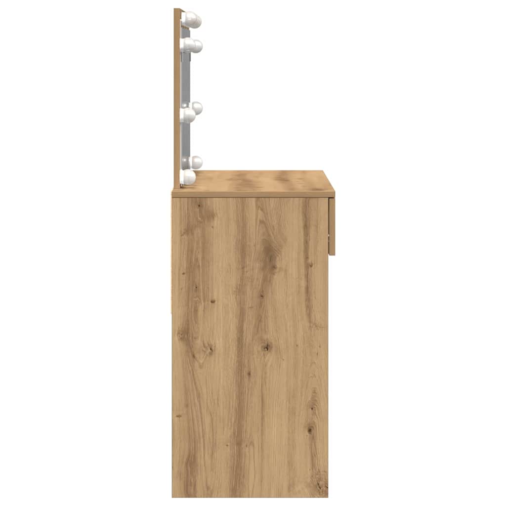 vidaXL Dressing Table Artisan Oak 100 x 40 x 120 cm Engineered Wood