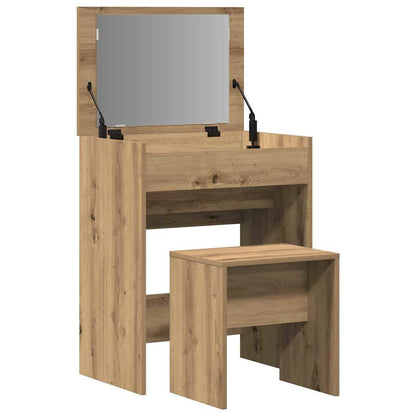 vidaXL Dressing Table 2 pcs Artisan oak 60 x 40 x 75 cm