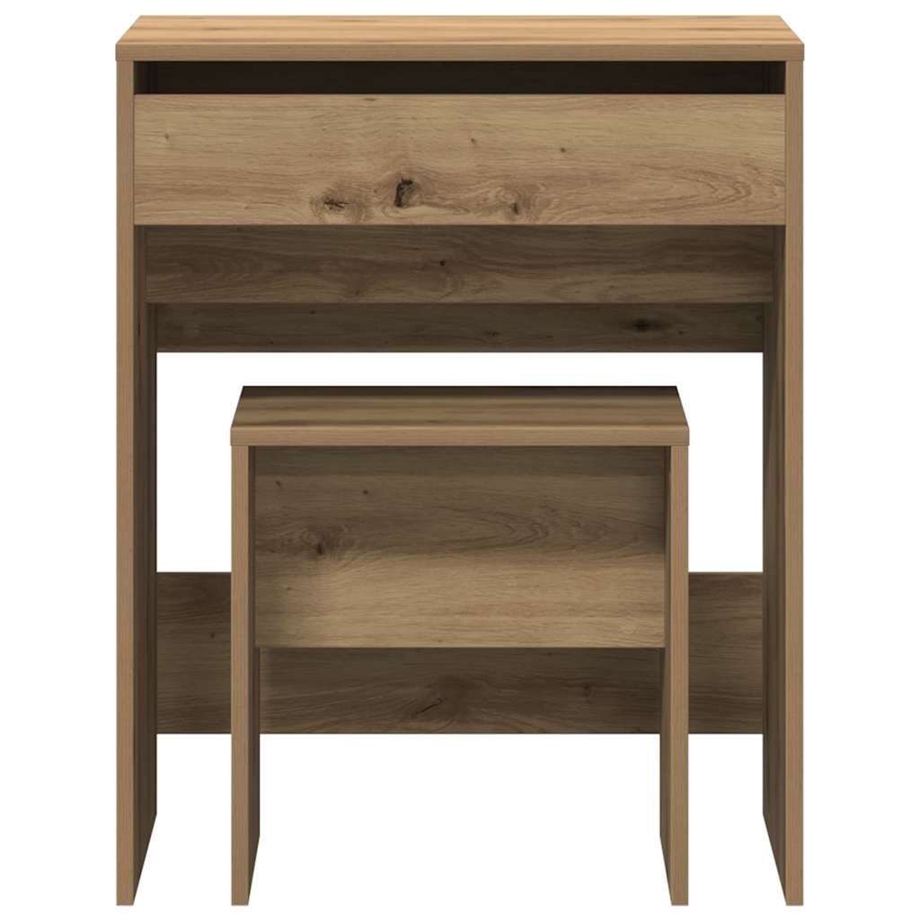 vidaXL Dressing Table 2 pcs Artisan oak 60 x 40 x 75 cm