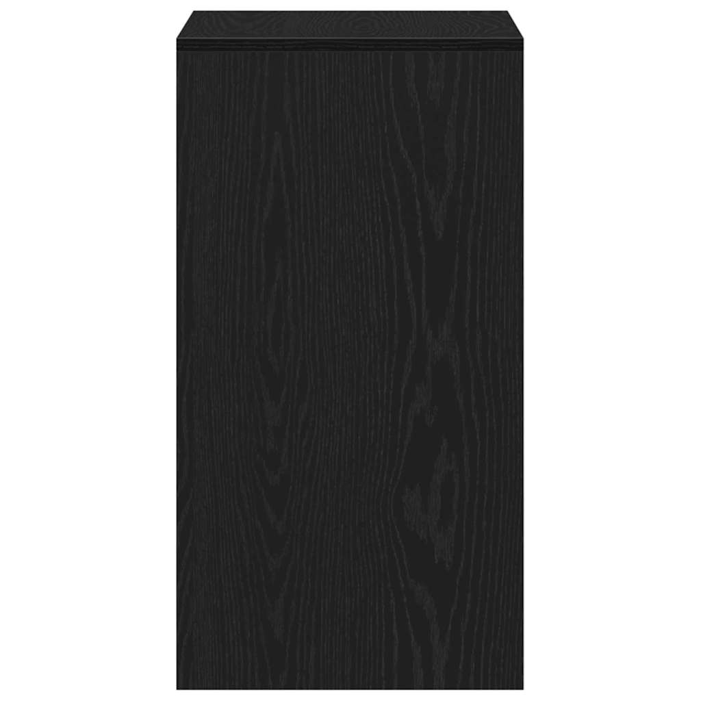 vidaXL Dressing Table 2 pcs Black oak 60 x 40 x 75 cm Engineered Wood