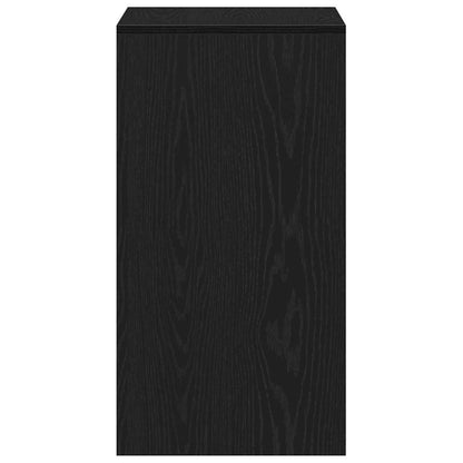 vidaXL Dressing Table 2 pcs Black oak 60 x 40 x 75 cm Engineered Wood