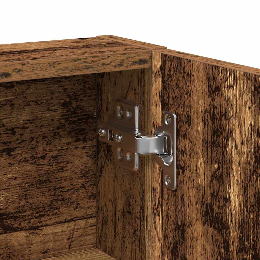 vidaXL Dressing Table Old Wood 80 x 35 x 132 cm Engineered Wood