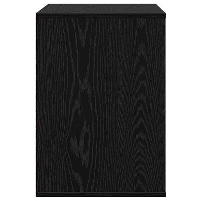 vidaXL Drawer Cabinet Black 61 x 41 x 58 cm Engineered Wood