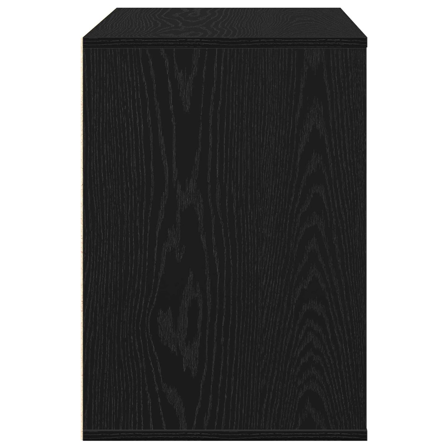vidaXL Drawer Cabinet Black 80 x 41 x 58 cm Engineered Wood