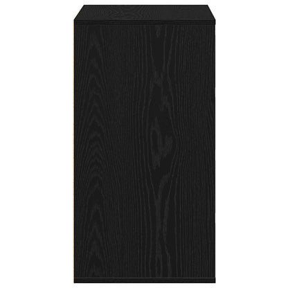 vidaXL Drawer Cabinet Black 60 x 41 x 76 cm Engineered Wood