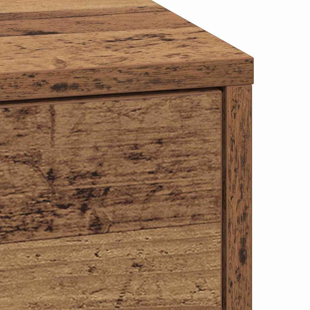 vidaXL Bedside Cabinet Old Wood 38 x 34 x 61 cm Engineered wood