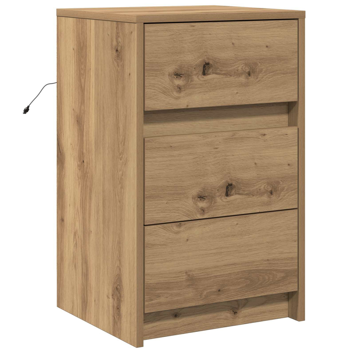 vidaXL Bedside Cabinet Artisan Oak 38 x 34 x 61 cm Engineered wood
