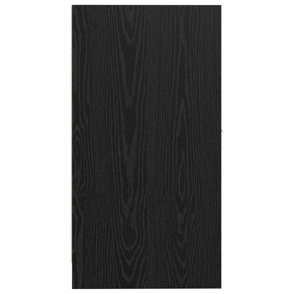 vidaXL Apothecary Cabinet Black oak 30 x 41 x 77.5 cm Engineered wood