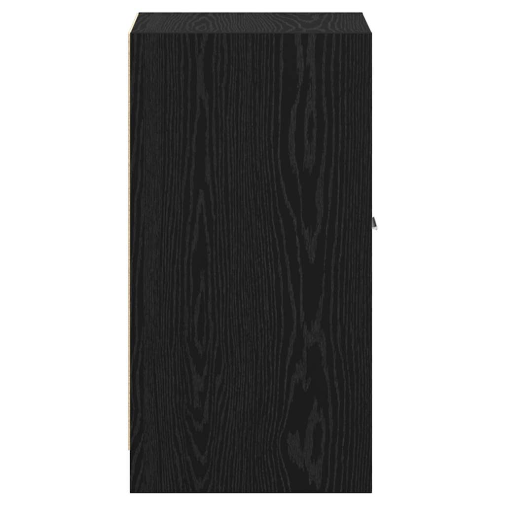 vidaXL Apothecary Cabinet Black oak 40 x 41 x 77.5 cm Engineered wood
