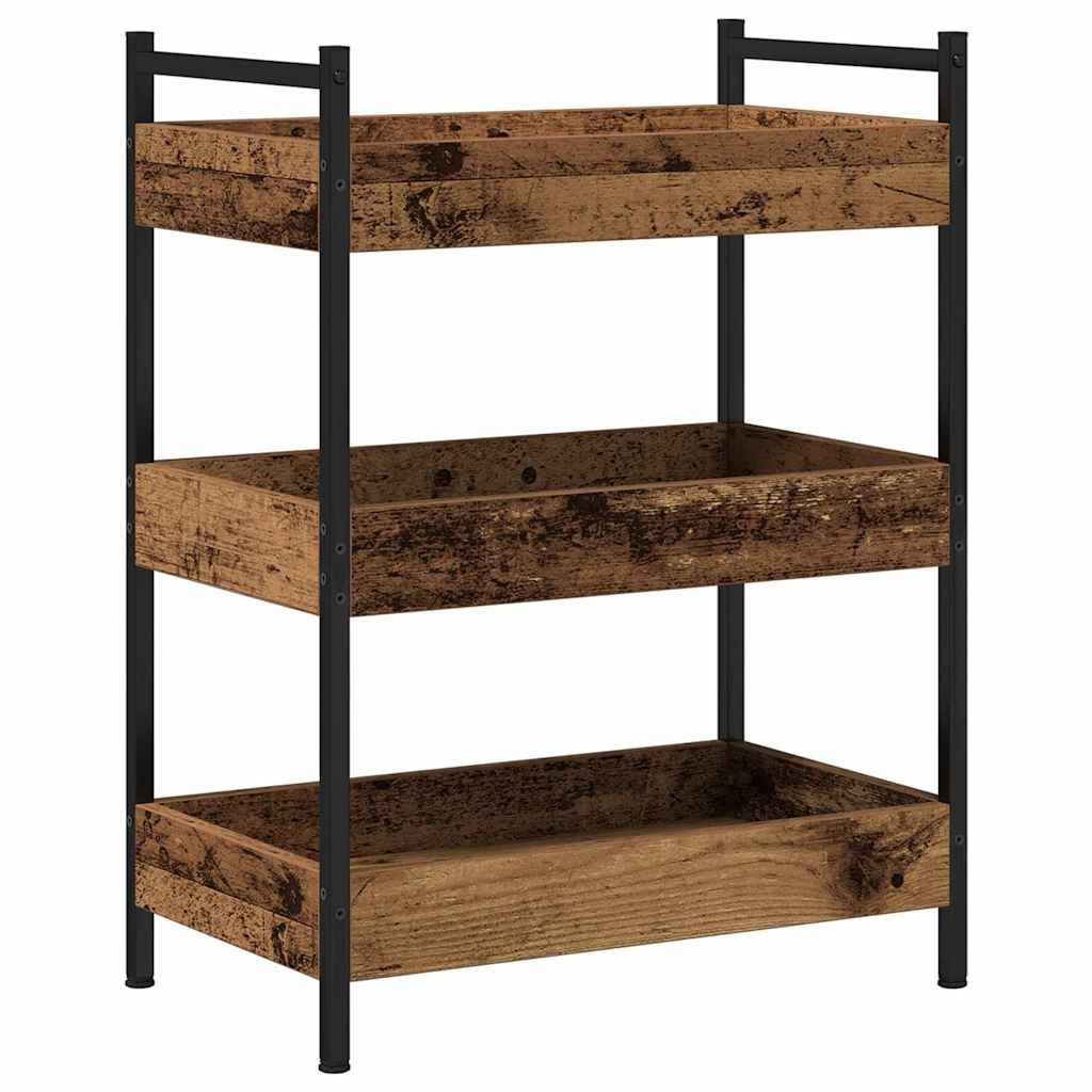 vidaXL Kitchen Trolley Old wood 50 x 30 x 70 cm Engineered Wood