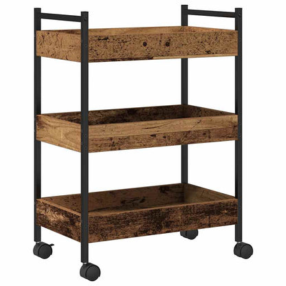 vidaXL Kitchen Trolley Old wood 50 x 30 x 70 cm Engineered Wood