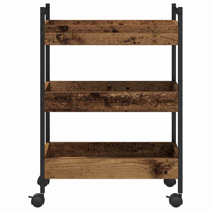 vidaXL Kitchen Trolley Old wood 50 x 30 x 70 cm Engineered Wood