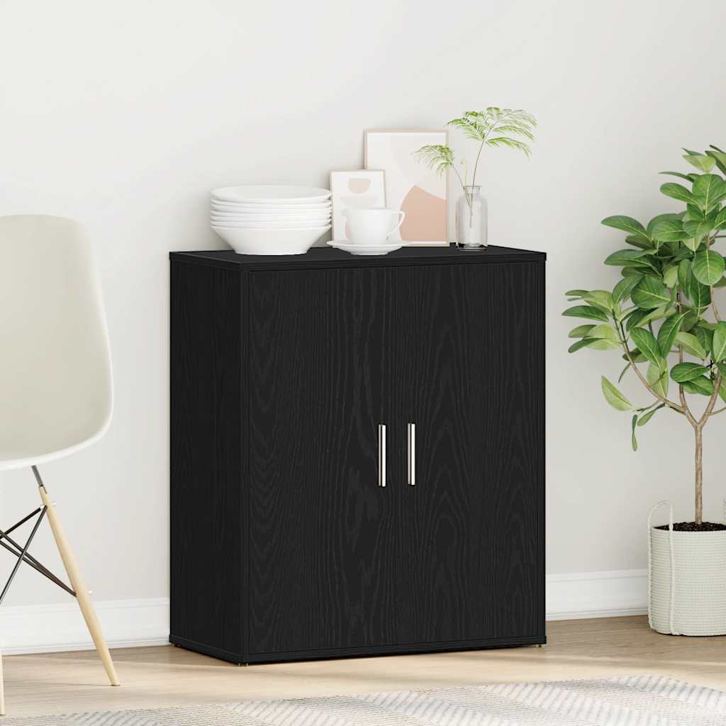 vidaXL Sideboard Black Oak 60x31x70 cm Engineered Wood
