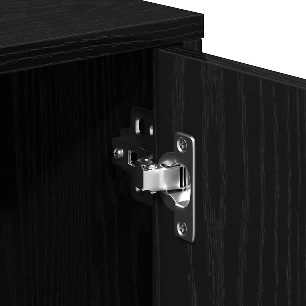 vidaXL Sideboard Black Oak 60x31x70 cm Engineered Wood