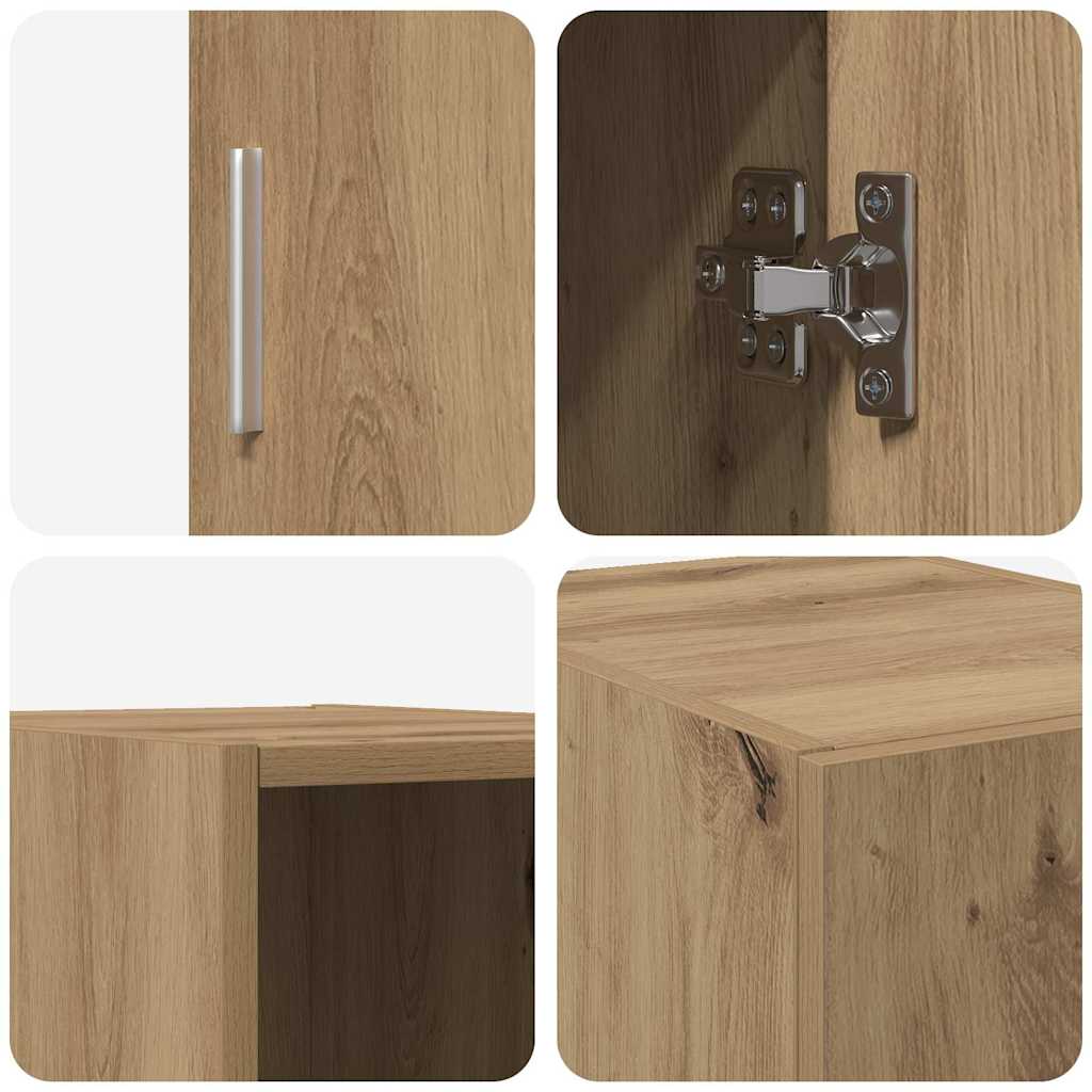 vidaXL Wall-Mounted Cabinet Artisan Oak 30 x 42.5 x 39.5 cm
