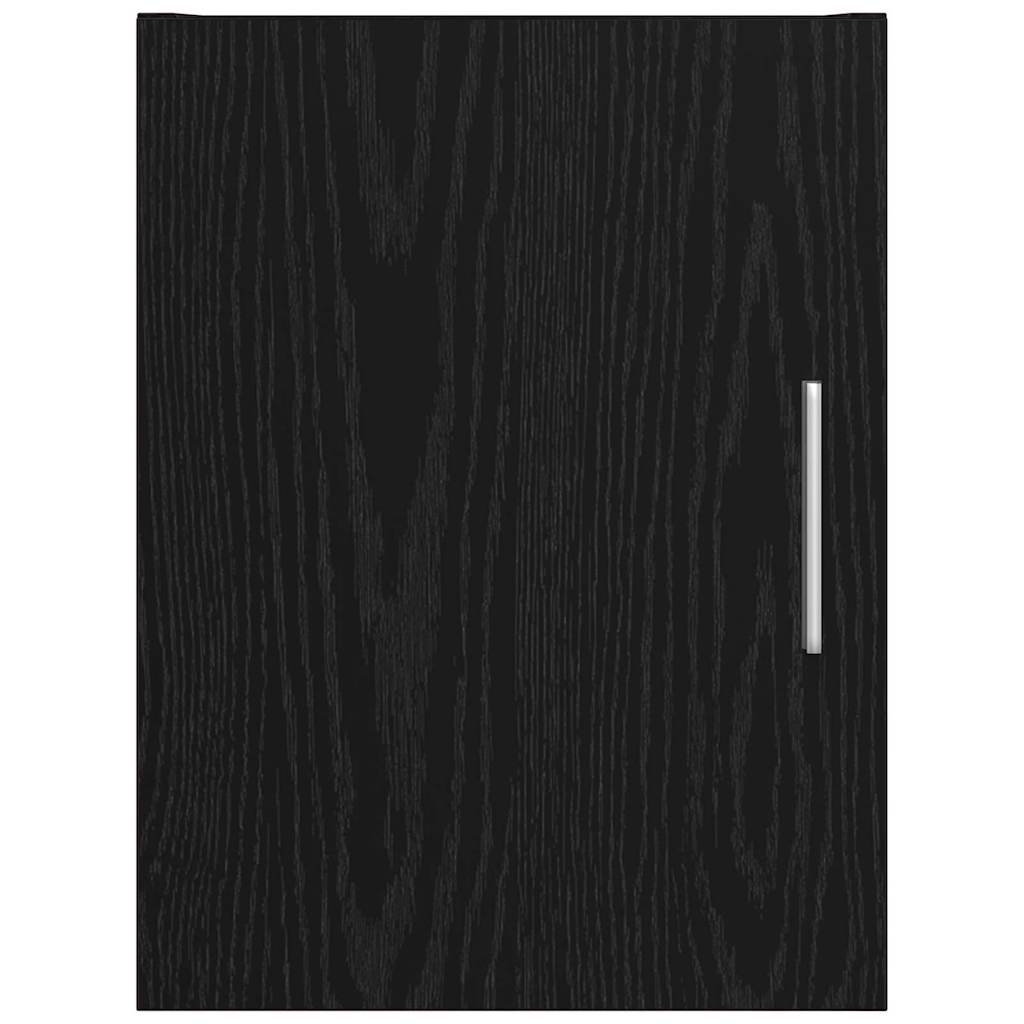 vidaXL Wall-Mounted Cabinet Wall-mounted Black Oak 30 x 42.5 x 39.5 cm