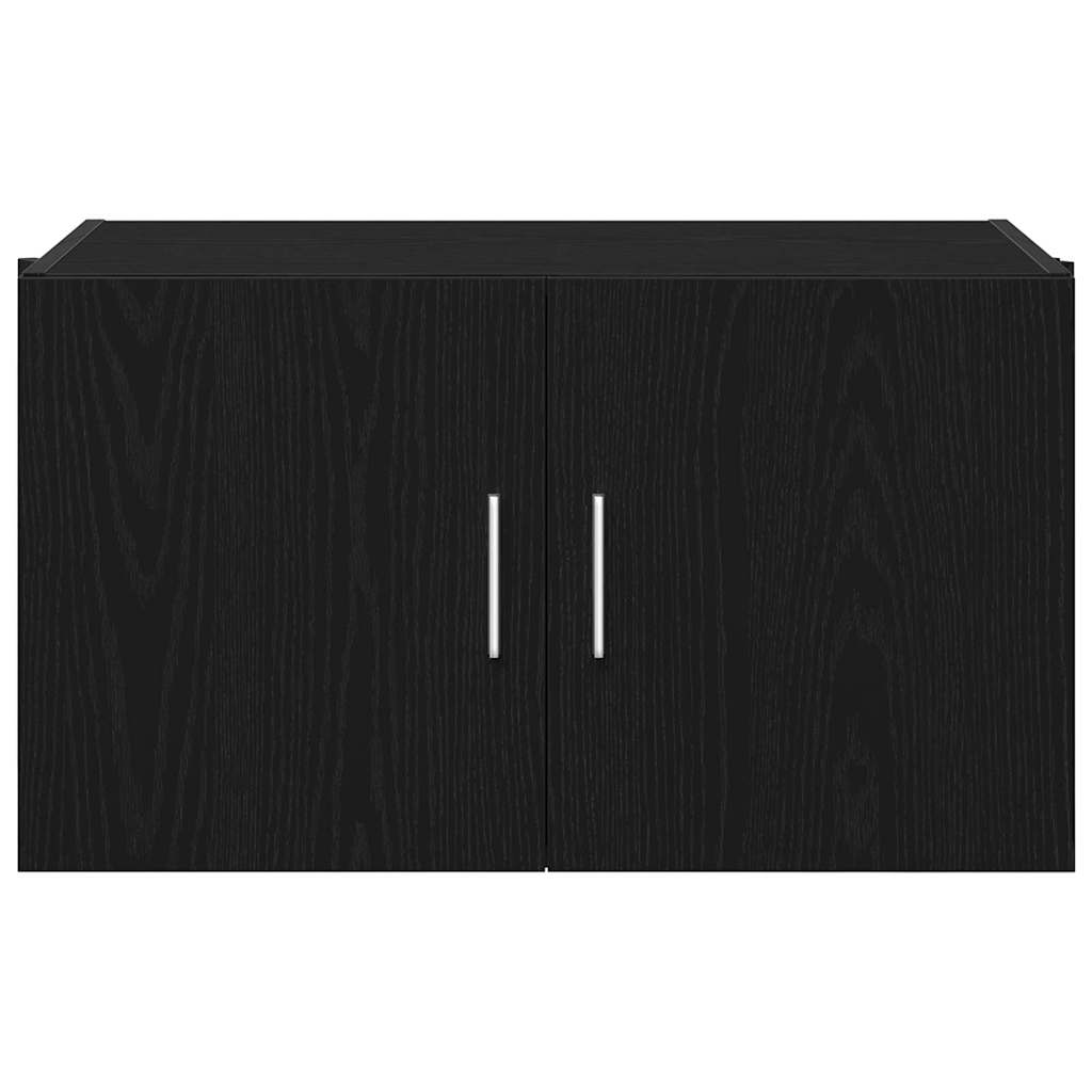 vidaXL Wall Cabinet Black oak 70 x 42.5 x 40 cm Engineered wood