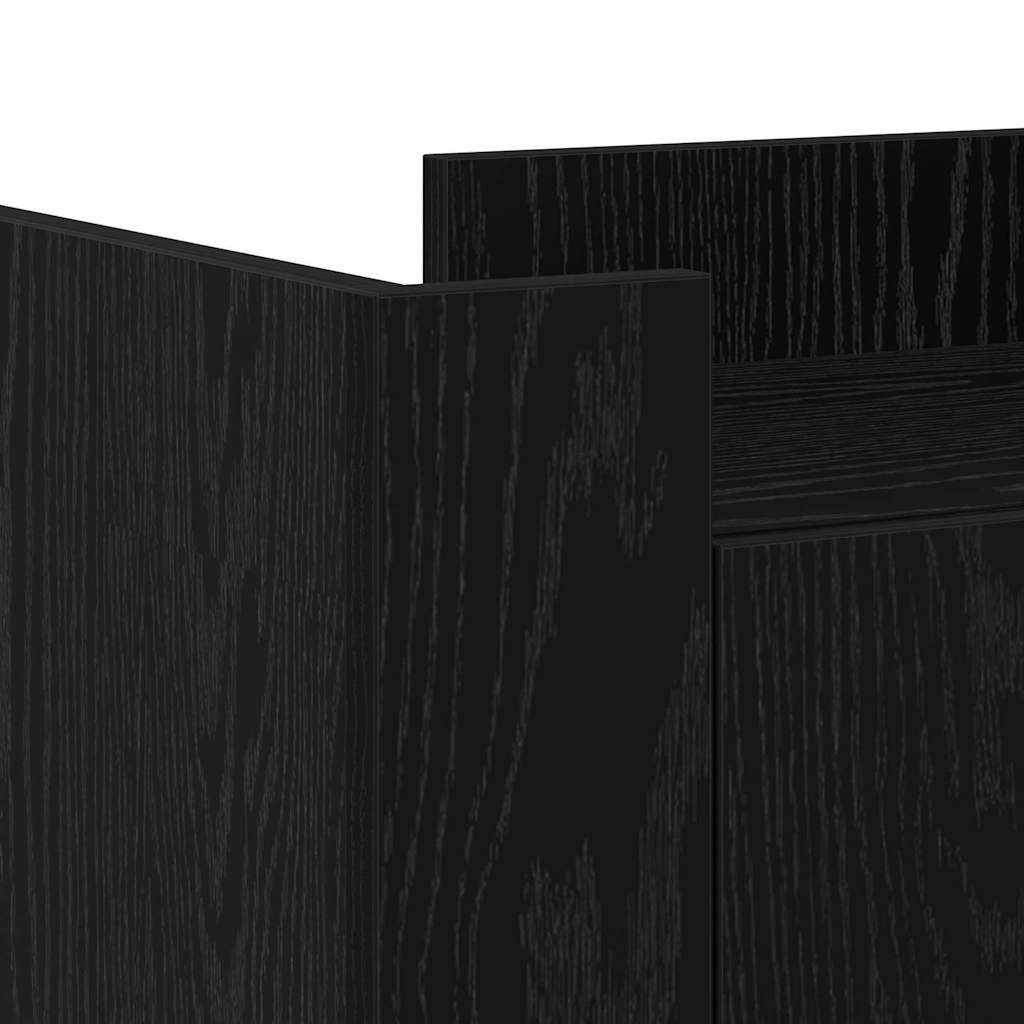 vidaXL Sideboard Black Oak 45 x 35 x 75 cm