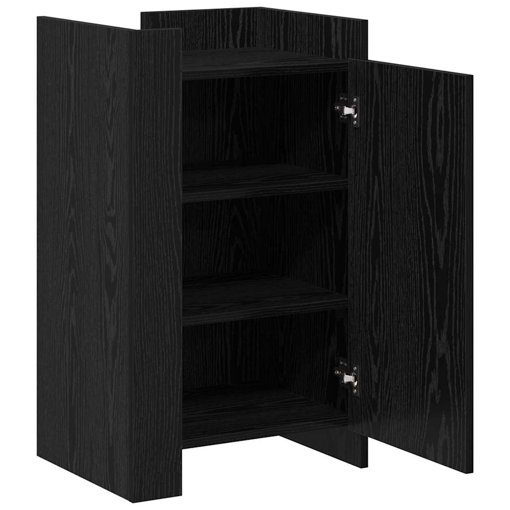 vidaXL Sideboard Black Oak 45 x 35 x 75 cm