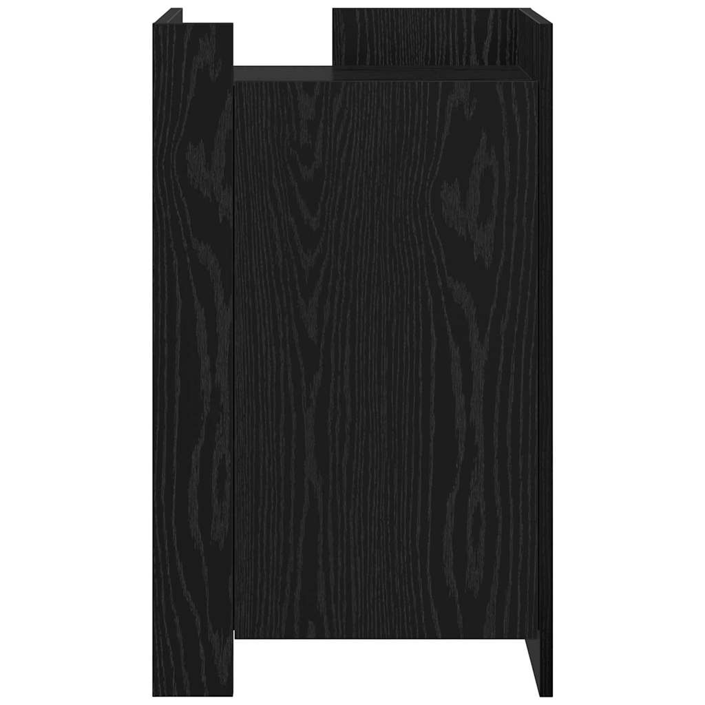 vidaXL Sideboard Black Oak 45 x 35 x 75 cm