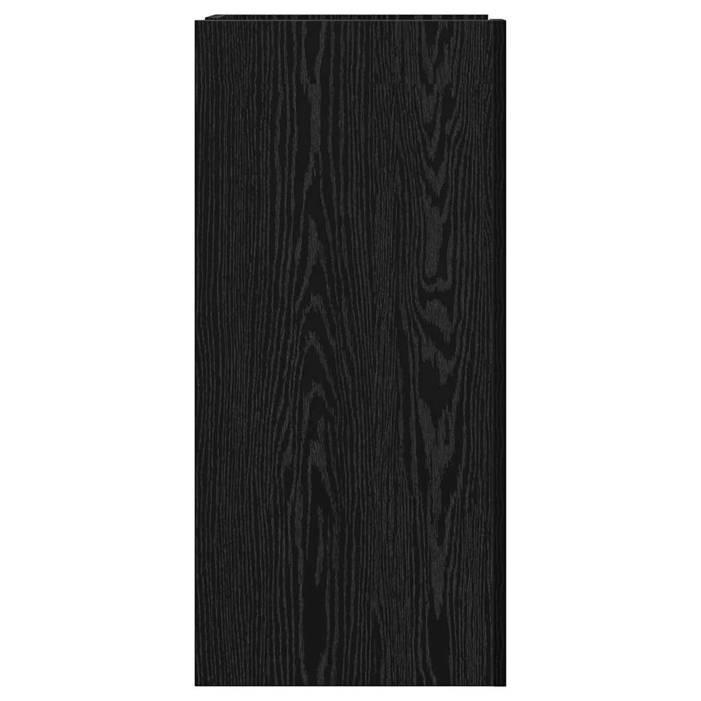 vidaXL Sideboard Black Oak 45 x 35 x 75 cm