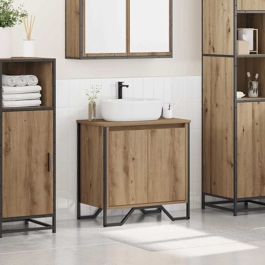 vidaXL Bathroom Sink Cabinet Artisan Oak 60 x 35 x 60 cm
