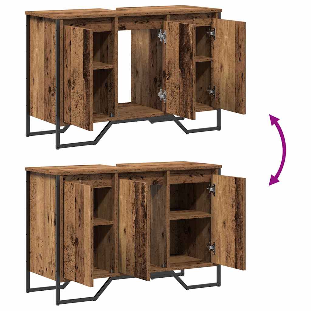 vidaXL Sink Cabinet Other Old Wood 91 x 35 x 60 cm Engineered wood