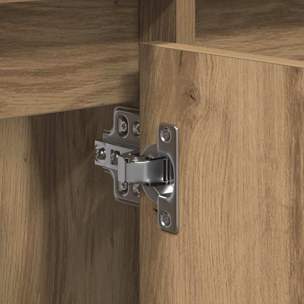 vidaXL Bathroom Sink Cabinet with Storage Artisan Oak 91 x 35 x 60 cm