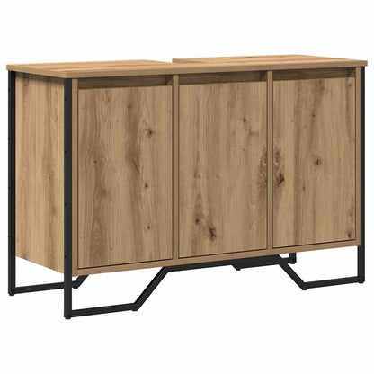 vidaXL Bathroom Sink Cabinet with Storage Artisan Oak 91 x 35 x 60 cm