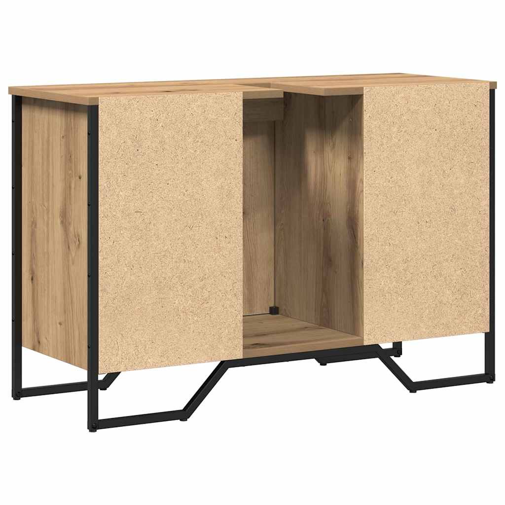 vidaXL Bathroom Sink Cabinet with Storage Artisan Oak 91 x 35 x 60 cm