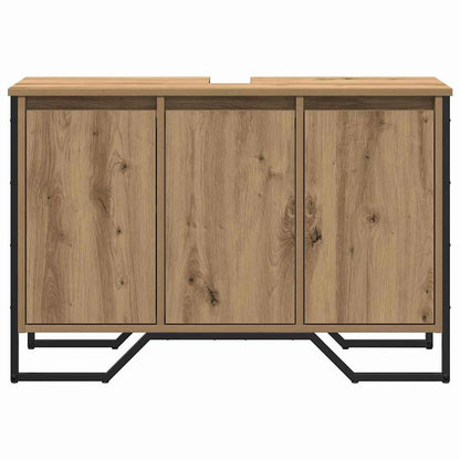 vidaXL Bathroom Sink Cabinet with Storage Artisan Oak 91 x 35 x 60 cm