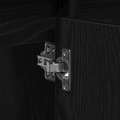 vidaXL Bathroom Sink Cabinet Black Oak 91 x 35 x 60 cm Engineered wood