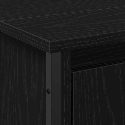 vidaXL Bathroom Sink Cabinet Black Oak 91 x 35 x 60 cm Engineered wood