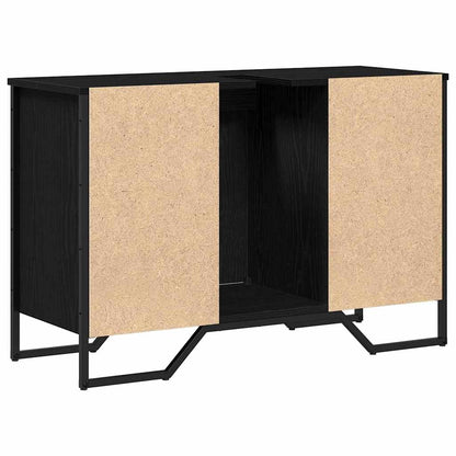 vidaXL Bathroom Sink Cabinet Black Oak 91 x 35 x 60 cm Engineered wood