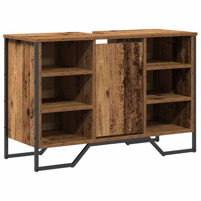 vidaXL Bathroom Sink Cabinet Old Wood 91 x 35 x 60 cm Engineered wood