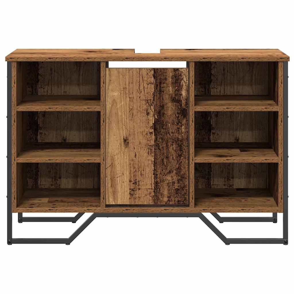 vidaXL Bathroom Sink Cabinet Old Wood 91 x 35 x 60 cm Engineered wood