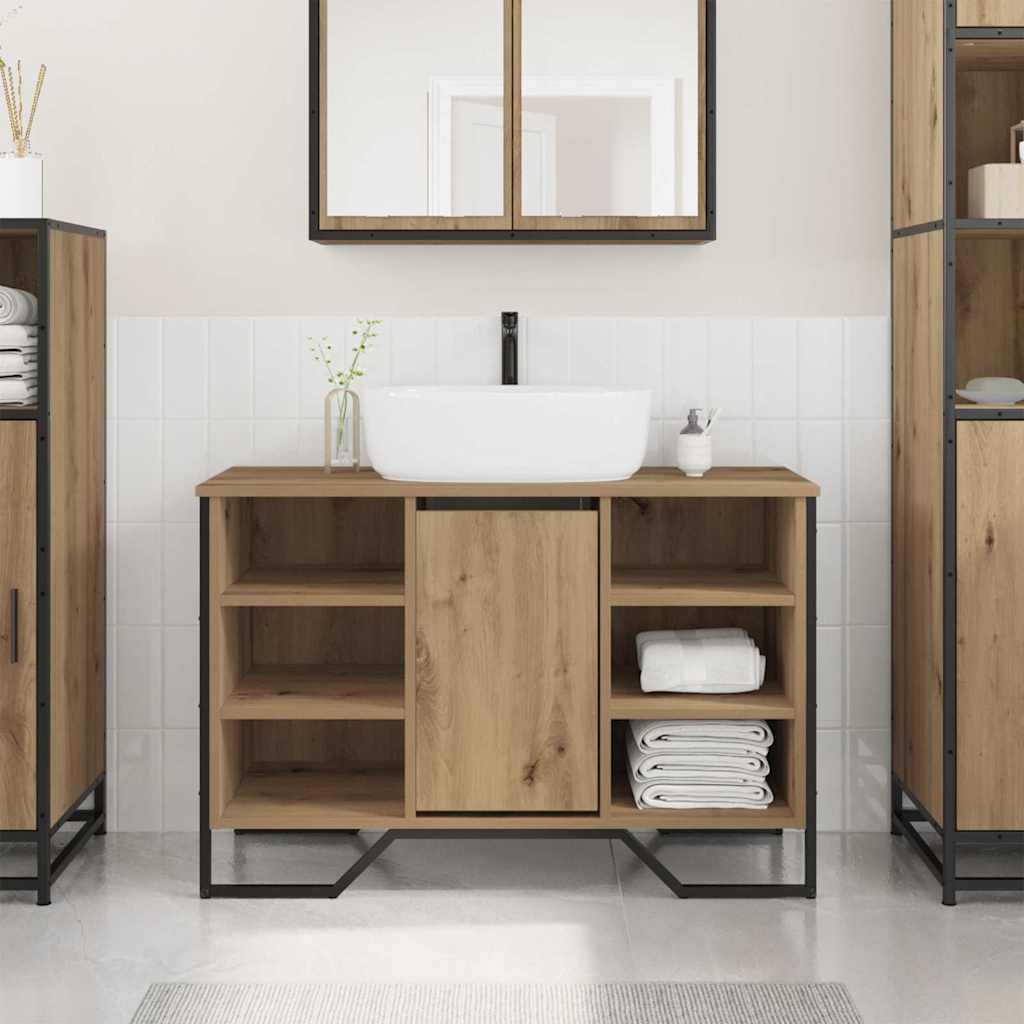 vidaXL Bathroom Sink Cabinet Artisan Oak 91 x 35 x 60 cm