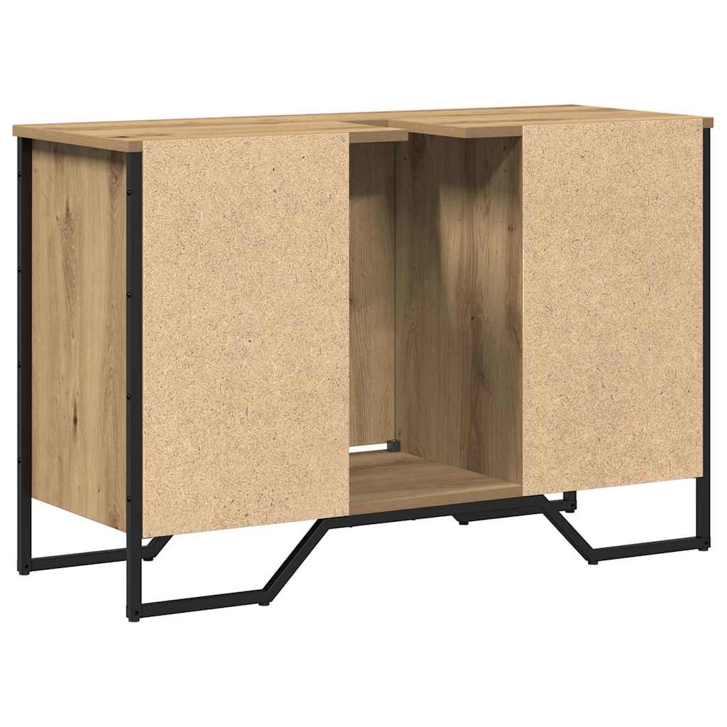 vidaXL Bathroom Sink Cabinet with Shelf Artisan Oak 91 x 35 x 60 cm