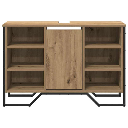 vidaXL Bathroom Sink Cabinet with Shelf Artisan Oak 91 x 35 x 60 cm