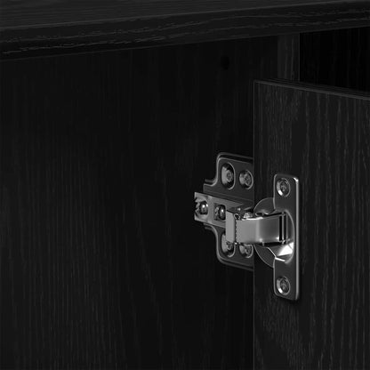 vidaXL Bathroom Sink Cabinet Black Oak 91 x 35 x 60 cm Engineered wood