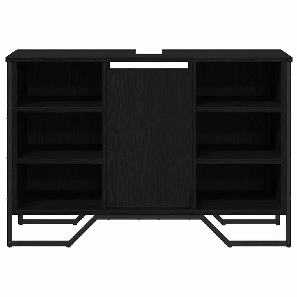 vidaXL Bathroom Sink Cabinet Black Oak 91 x 35 x 60 cm Engineered wood