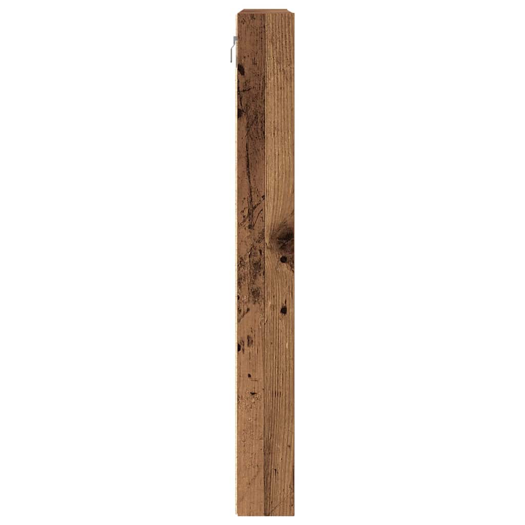 vidaXL Display Cabinet Old Wood 100 x 8.5 x 75 cm Engineered Wood
