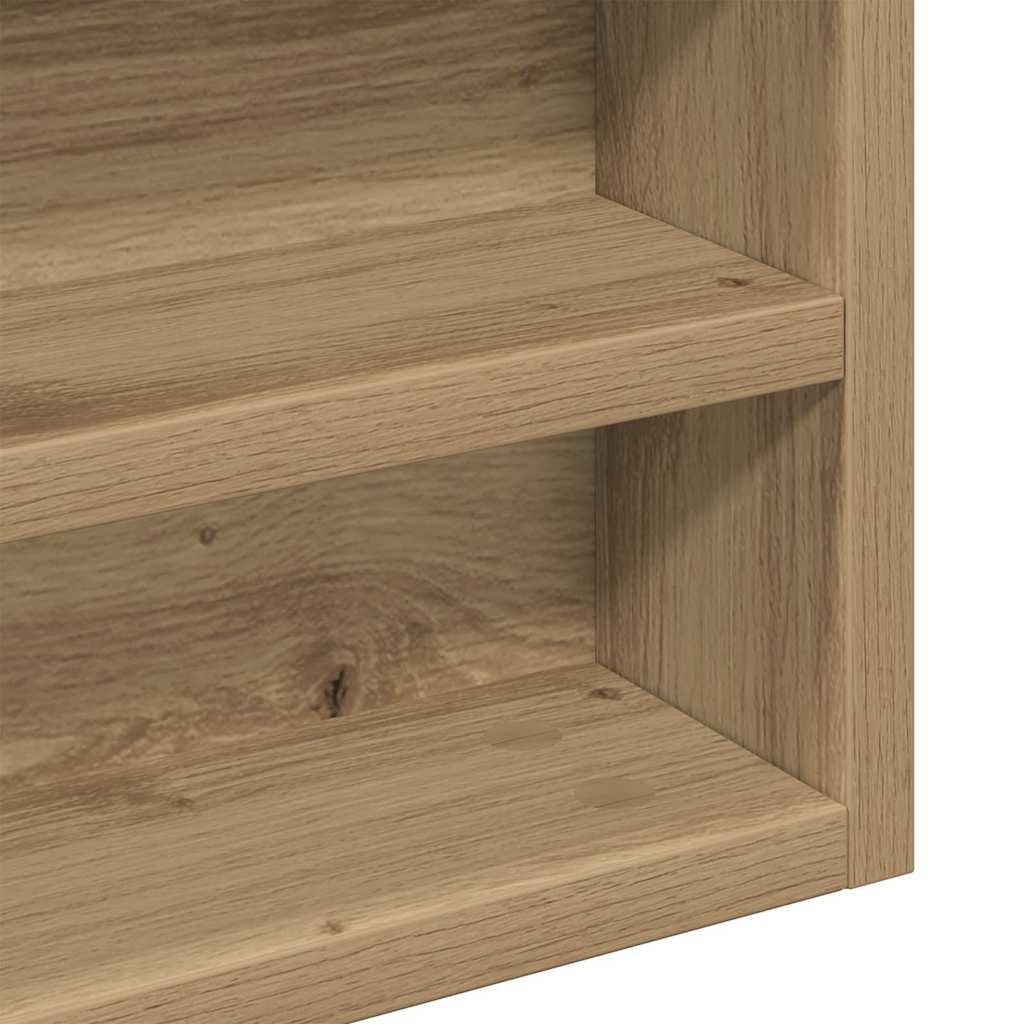 vidaXL Display Cabinet Wall-Mounted Artisan Oak 100 x 8.5 x 75 cm