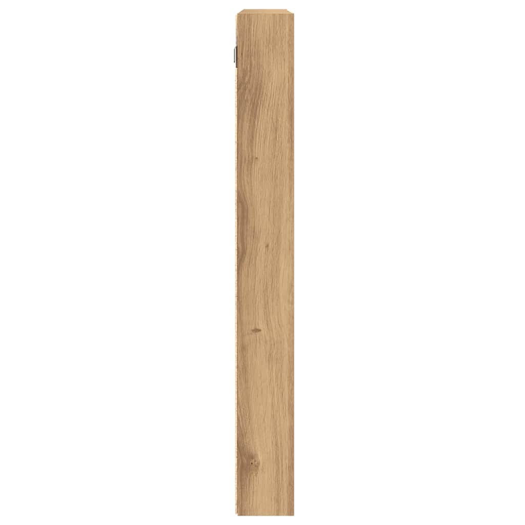vidaXL Display Cabinet Artisan Oak 100 x 8.5 x 75 cm Engineered Wood