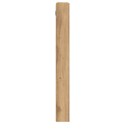 vidaXL Display Cabinet Artisan Oak 100 x 8.5 x 75 cm Engineered Wood