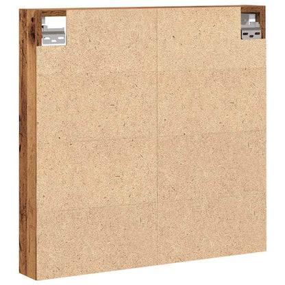 vidaXL Display Cabinet Old Wood 60 x 8.5 x 58 cm Engineered Wood
